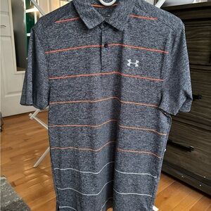 Under Armour Men's Gray Golf Polo Shirt